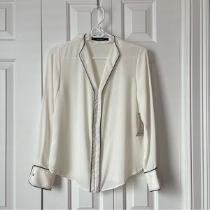 Zara White Blouse